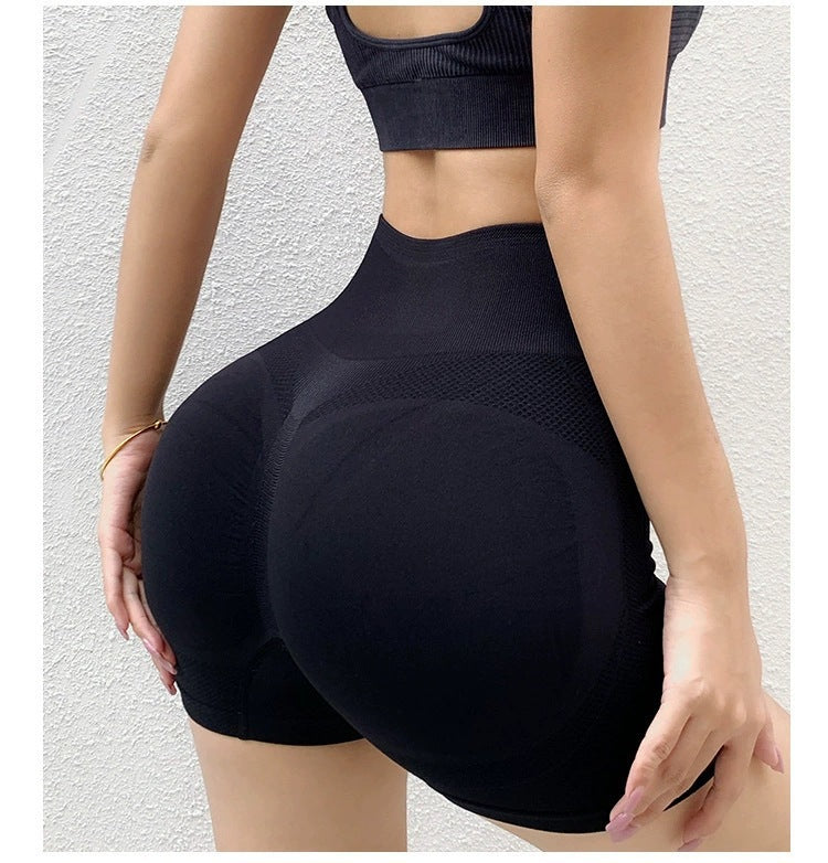 High-Waist Seamless Butt-Lifting Leggings for Women — Yoga / Gym Shorts